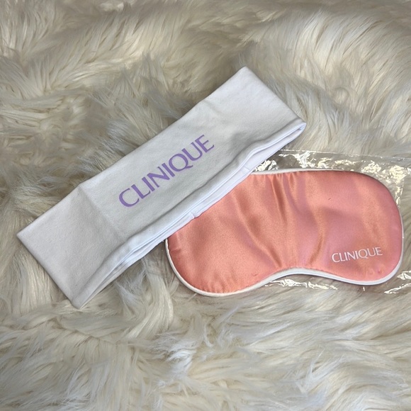 NWT Clinique headband and eye mask set - Picture 3 of 8